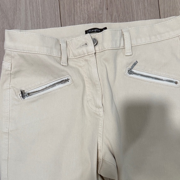 J.McLaughlin Beige/Cream Skinny Jeans Size 4 - Picture 2 of 6